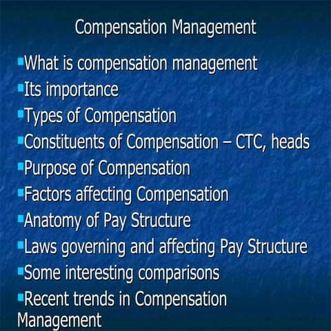 Compensation {pp t