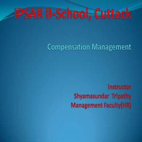 Compensation ppt