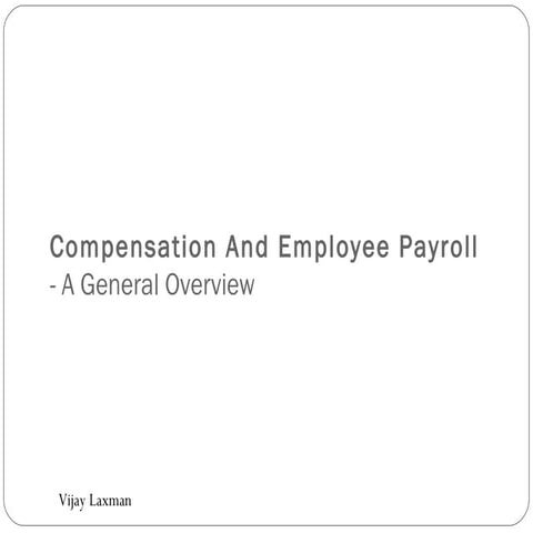 Compensations And Pay Roll   General View Latest