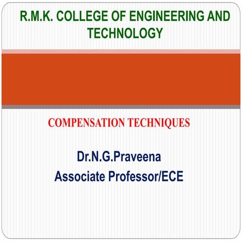 Compensation Techniques | PPTX