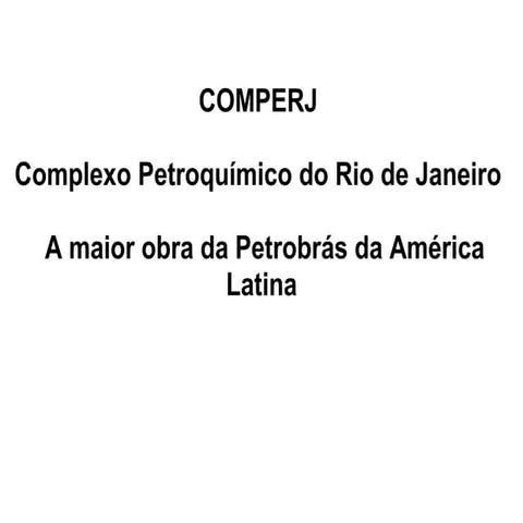 Comperj | PPT
