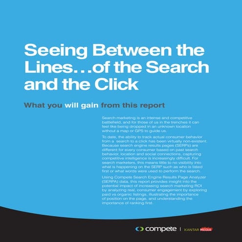 Compete - Research Seeing Between Search and Clicks