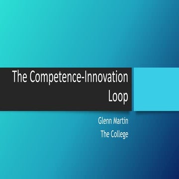 The Competence innovation Loop