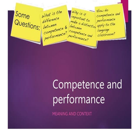 Competence and performance.pptCompetence and performance.pptxx