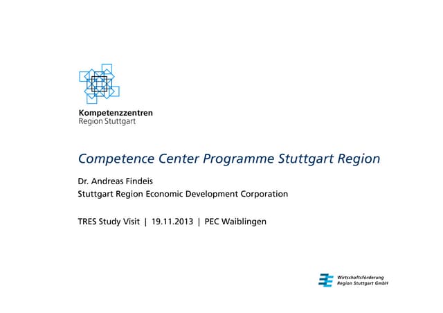 Competence center programme (stuttgart region)