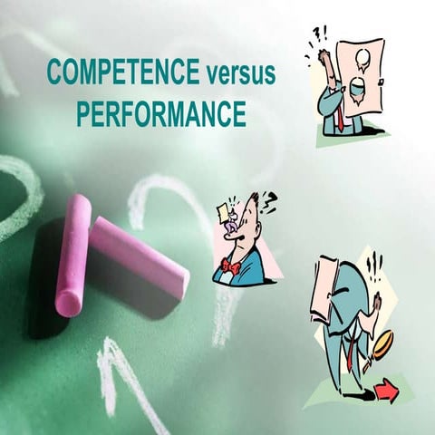 competence vs performance elt