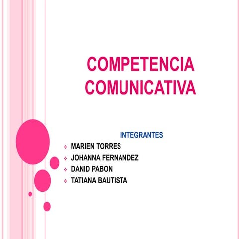 Competencia comunicativa