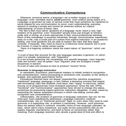 Competencia comunicativa