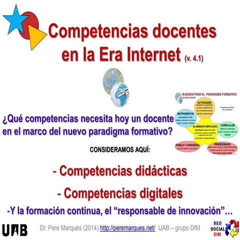 Competencia Digital Docente (Pere Marqués)