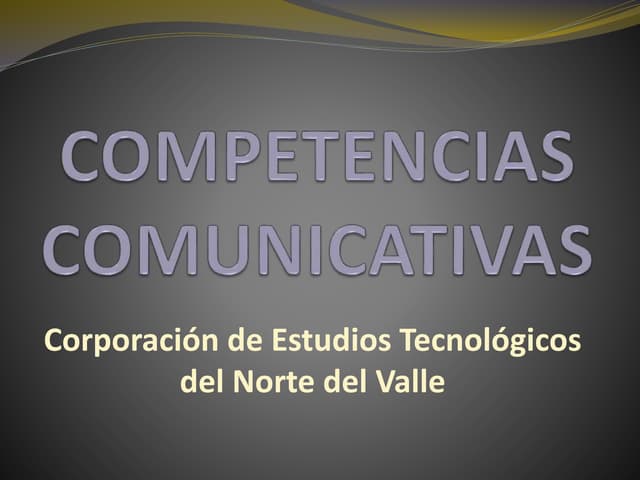 Competencias comunicativas