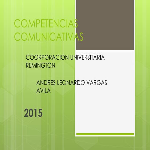Diapositivas de competencias comunicativas | PPTX