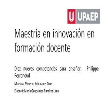 Competencias de perrenoud | PPTX