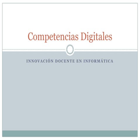Competencias digitales