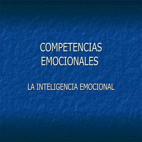 Competencias Emocionales