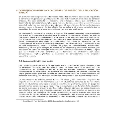 Competencias para la vida