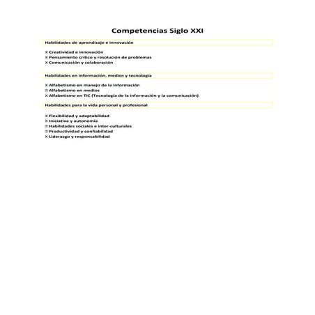 Competencias siglo xxi