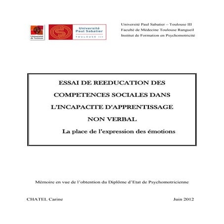 Competencias sociales y diagnosticos. francés.