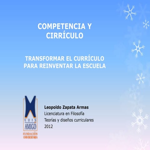 Competencia y currículo