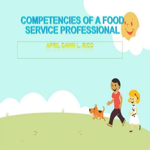 Competencies of a Food Service Professional