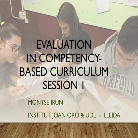 Competency based evaluation session 1