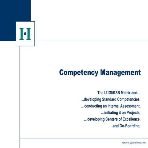 Competency  Management