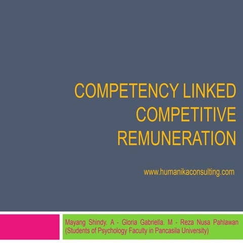 Competency and compensation