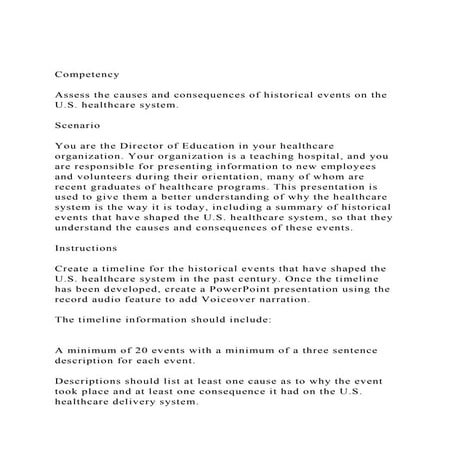 CompetencyAssess the causes and consequences of historical e.docx