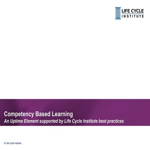 Competency Based Learning