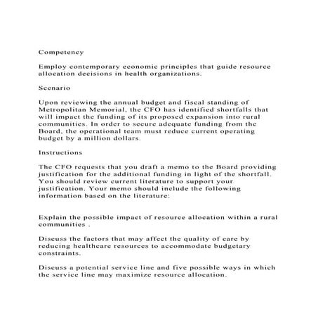 CompetencyEmploy contemporary economic principles that guide.docx