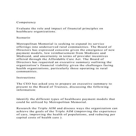 CompetencyEvaluate the role and impact of financial principl.docx