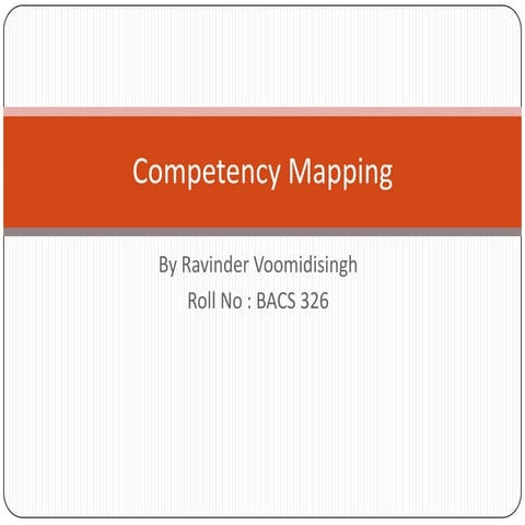 Competency Mapping