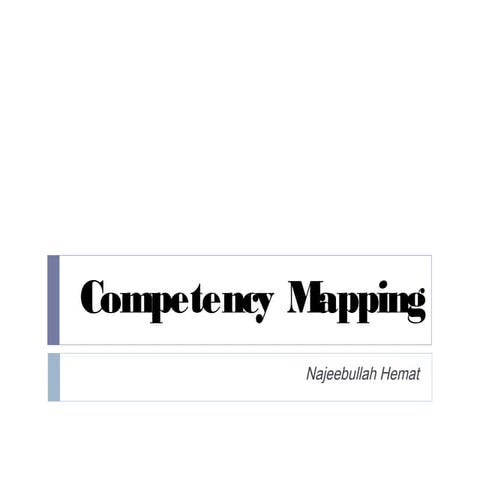 Competency mapping HRD