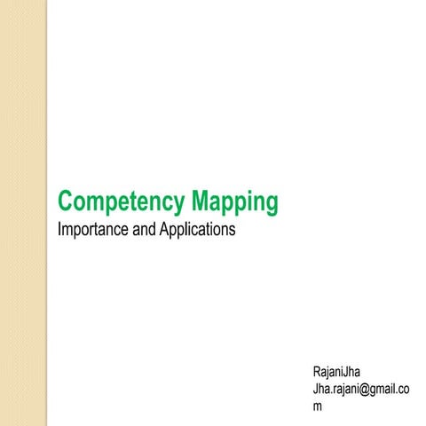 Competency mapping