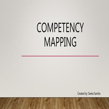 Competency mapping