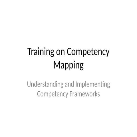 Competency Mapping Training concept explained .pptx