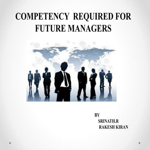 Competency required for future managers