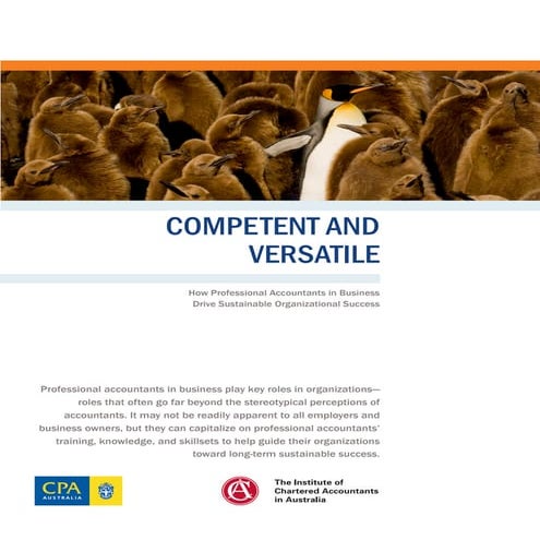 Competent and versatile brochure