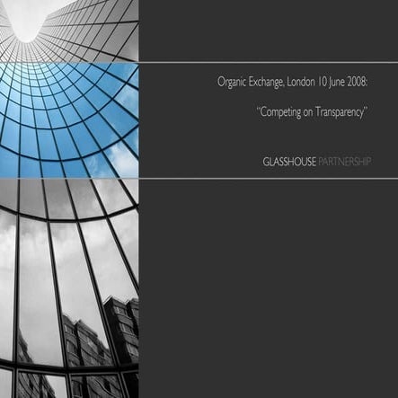 Competing On Transparency 10 June