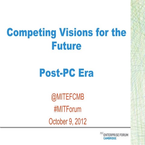 Competing visions for the future
