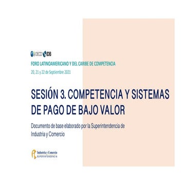 Competition and Payment Card Interchange Fees –  SIC Colombia – OECD-IDB Lati...