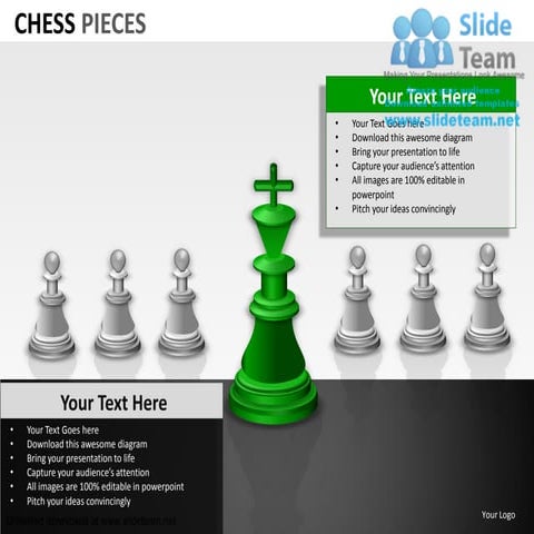 Competition chess pieces lined up power point slides and ppt diagram templates 