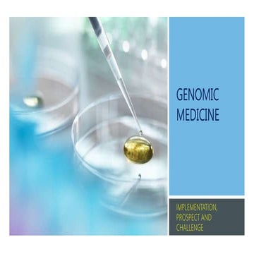 Competition genomic medicine presentation