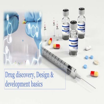 Drug discovery, Design & development basics