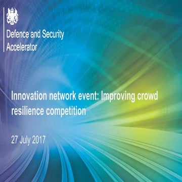 Improving crowd resilience themed competition slides