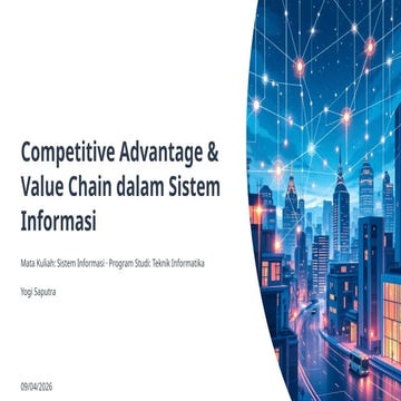 Competitive Advantage and Value Chain in Information Systems for ...
