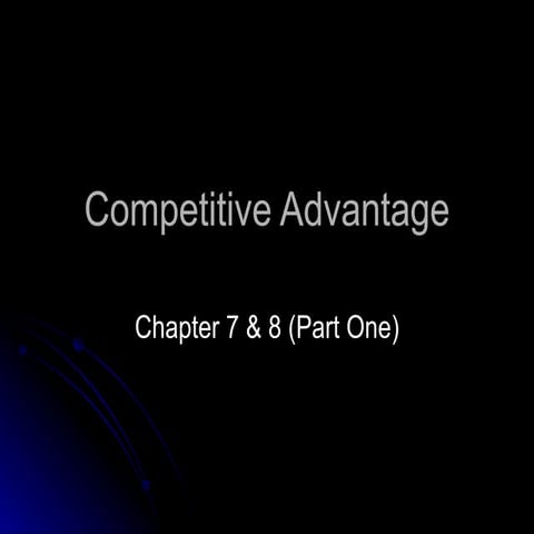 Competitive advantage2