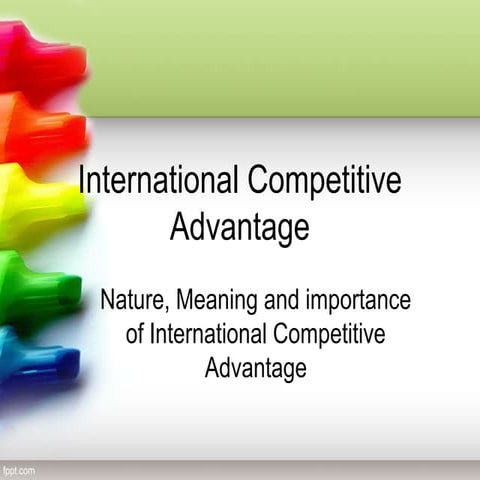 International Competitive Advantage