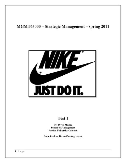 Nike, Competitive Advantages
