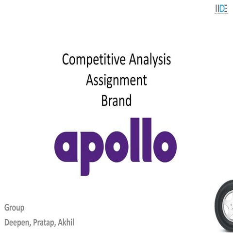 Competitive analysis Apollo tyres