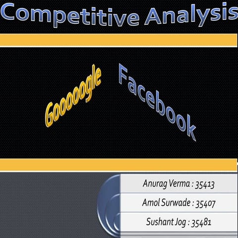 Competitive analysis of Online Revenue Market Share